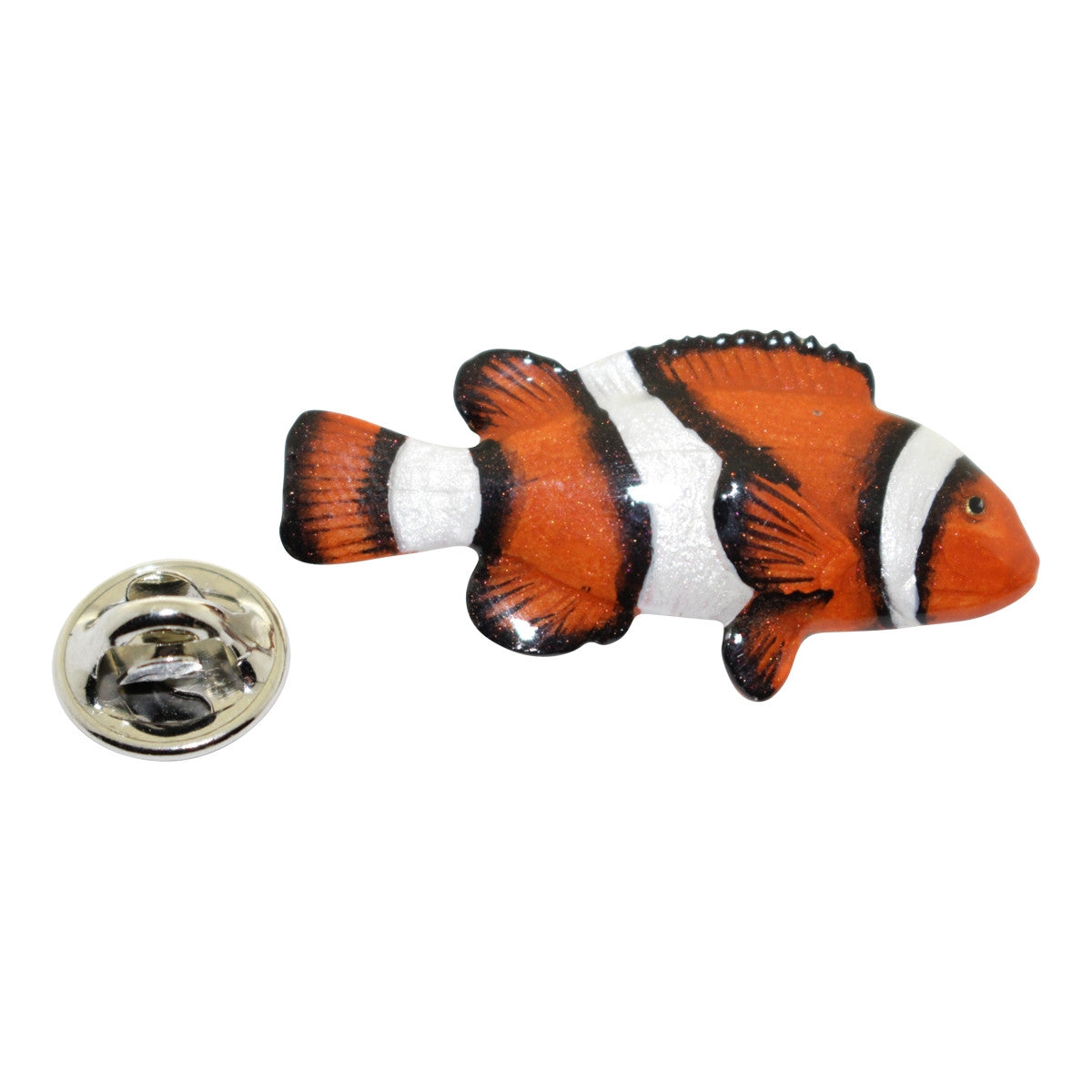 Clownfish Pin ~ Hand Painted ~ Lapel Pin ~ Hand Painted Lapel Pin ~ Sarah's Treats & Treasures